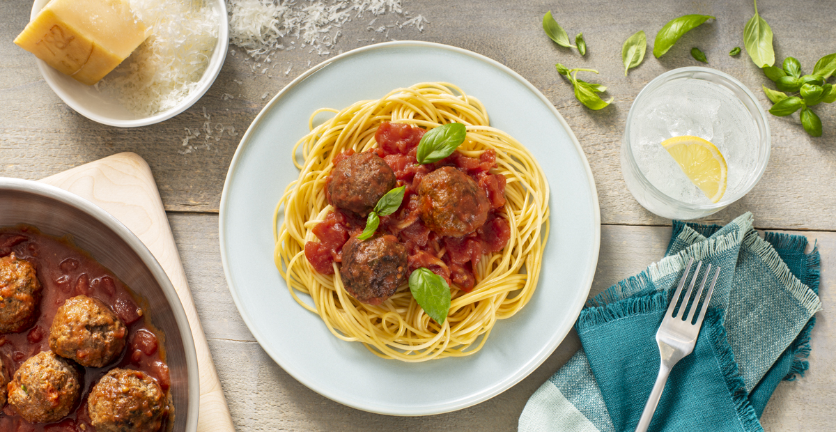 Spaghetti aux boulettes de viande