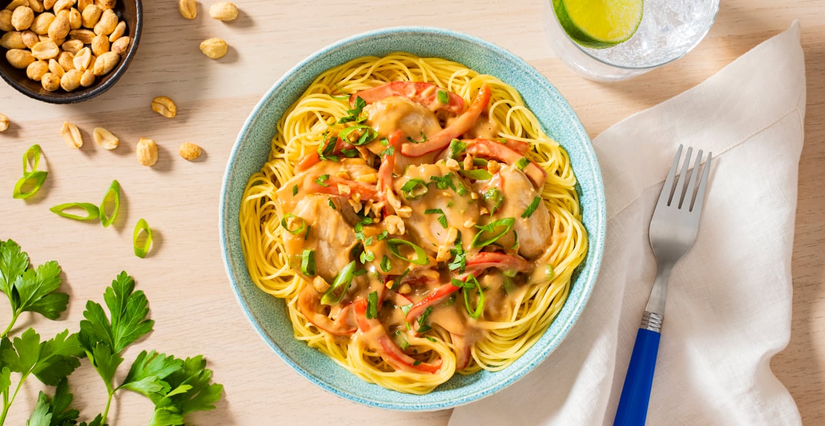Vermicelli w Chicken In Peanut Sauce
