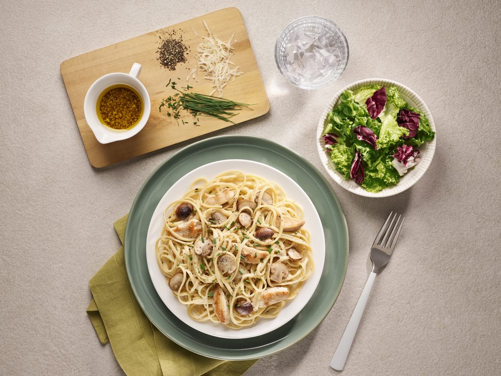 Chicken Mushroom Linguine Recipe