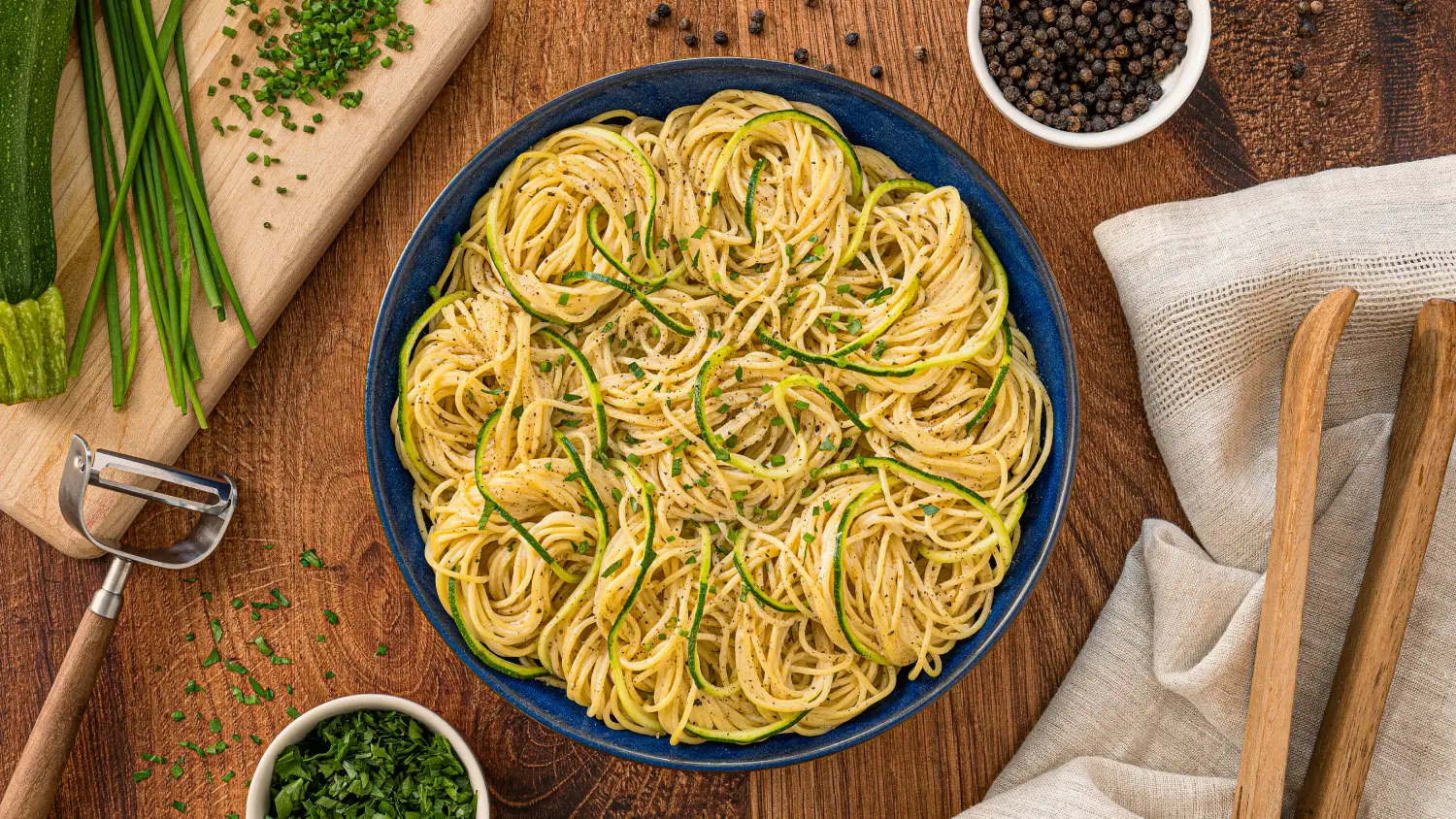 THIN SPAGHETTI CACIO E PEPE WITH SHAVED ZUCCHINI-114-16x9